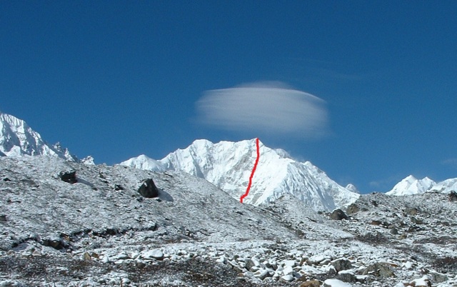 Alluvial Plain beside the Zemu Glacier looking towards Kanchenjunga.